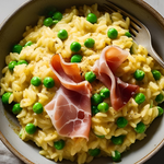 risotto-carbonara-prosciutto-crudo-piselli