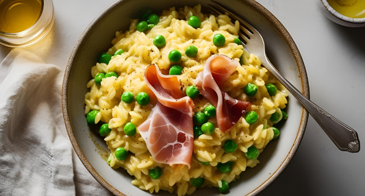 risotto-carbonara-prosciutto-crudo-piselli