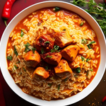 Risotto alla diavola con pollo piccante