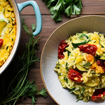 risotto al forno con zucchine