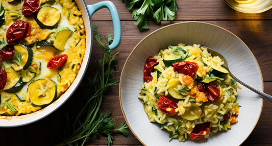 risotto al forno con zucchine