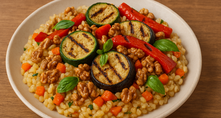Risotto con Verdure e Noci