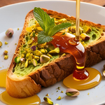 Toast al Pistacchio con Miele