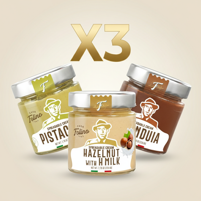 Box Mista Creme Spalmabili X3 (Pistacchio, Nocciolatte, Gianduia)