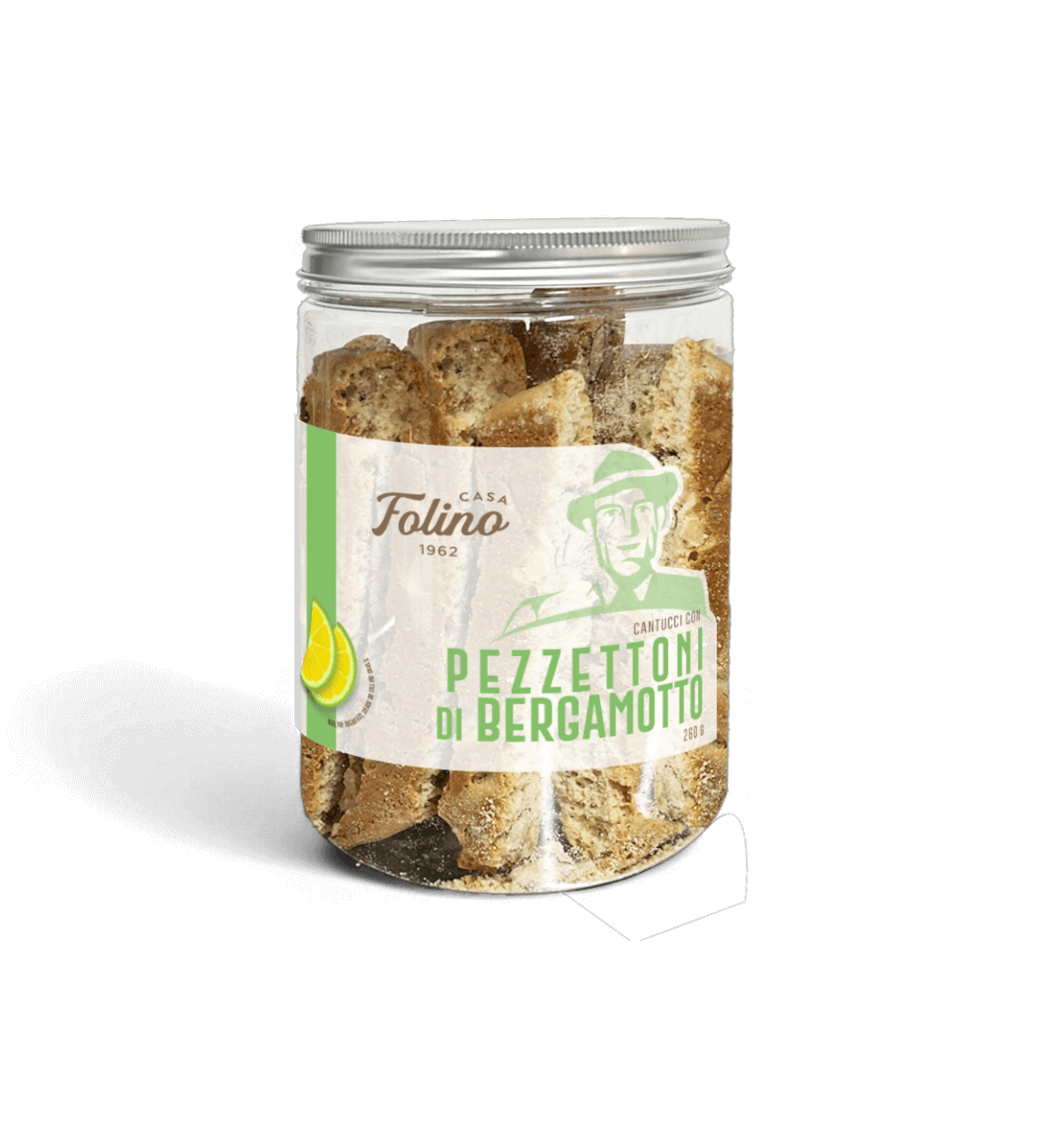 Cantucci Con Pezzettoni Di Bergamotto 260 gr