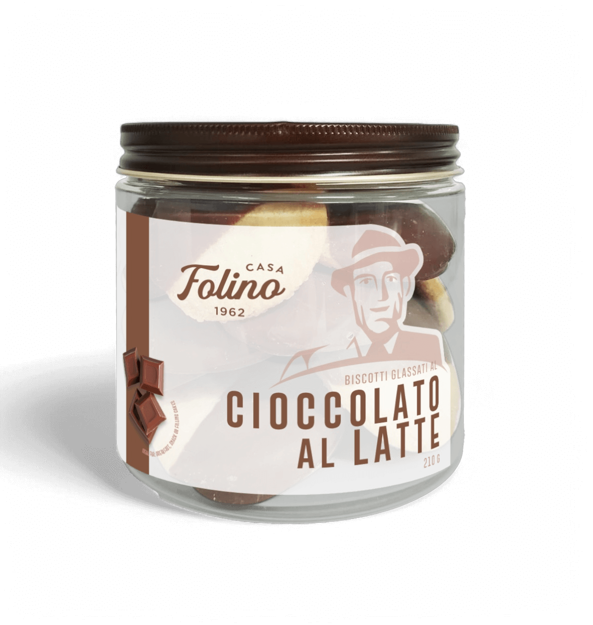 Biscotti Ricoperti Al Cioccolato Al Latte 210 gr