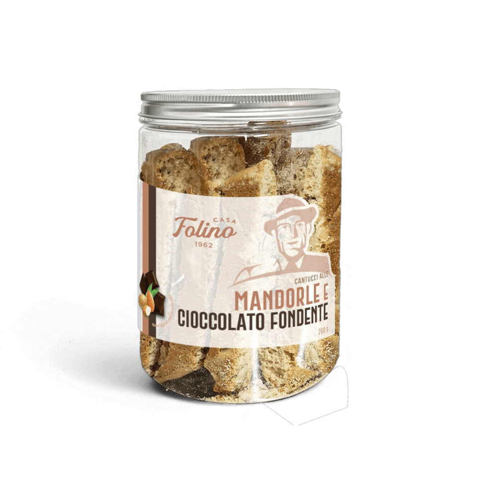 Cantucci Alle Mandorle E Cioccolato Fondente 260 gr