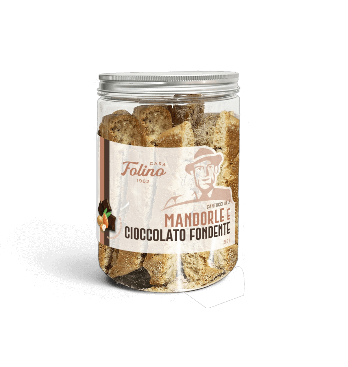 Cantucci Alle Mandorle E Cioccolato Fondente 260 gr