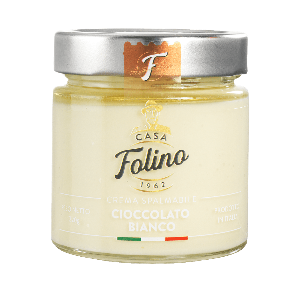 Crema Spalmabile al Cioccolato Bianco 220 gr - Casafolino.com