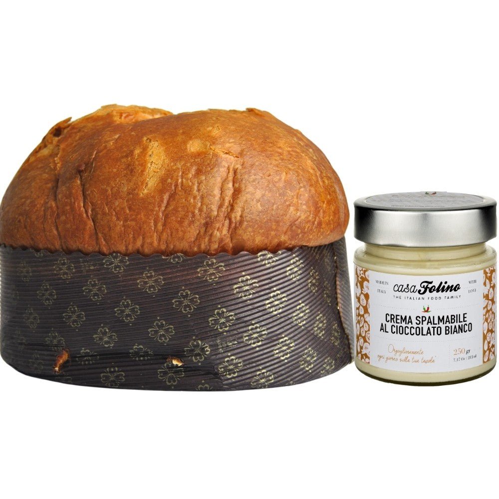 Panettone Artigianale Classico con Crema Spalmabile a scelta 1 Kg - Casafolino.com