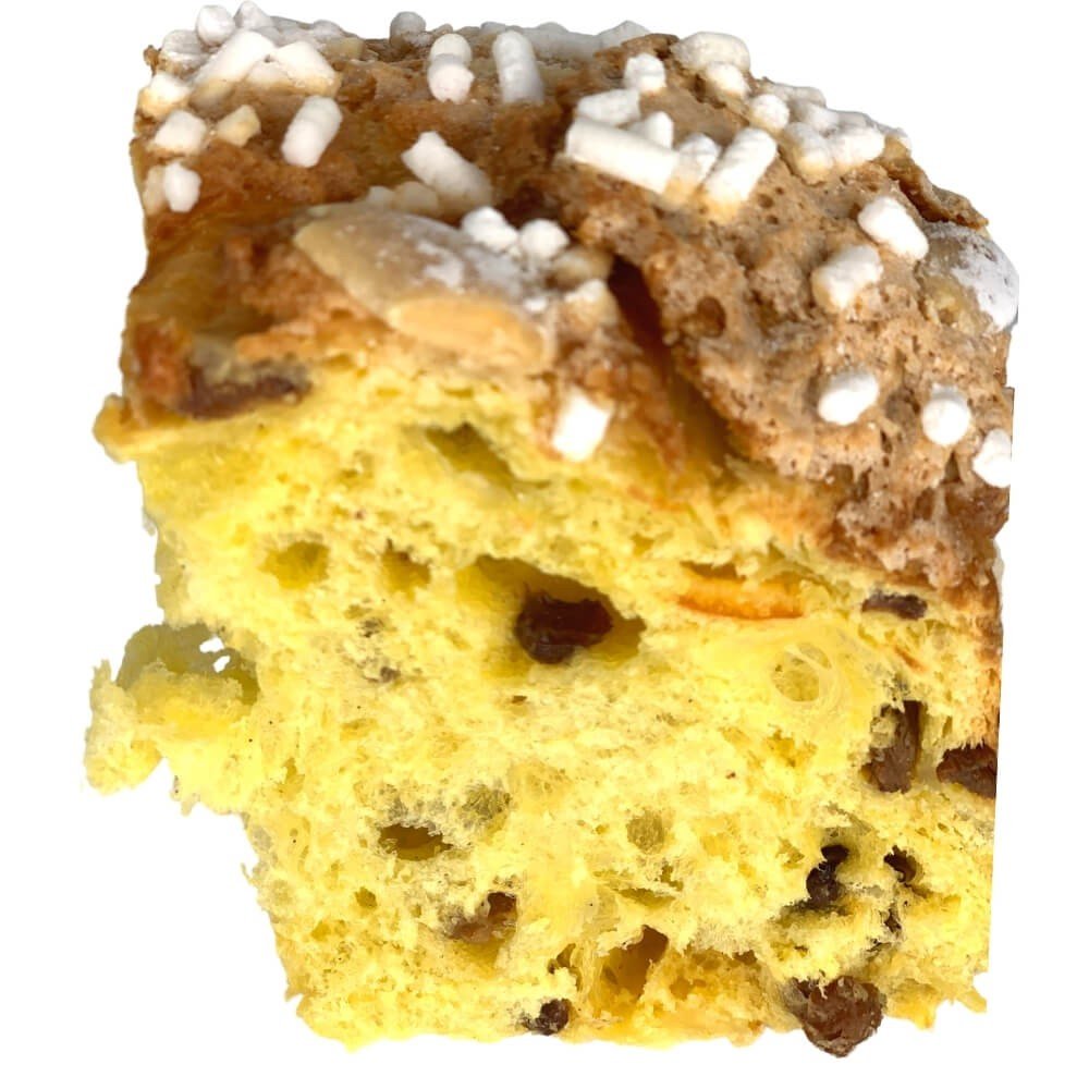 Panettone Classico con Granella di Zucchero e Mandorle 1 Kg - Casafolino.com