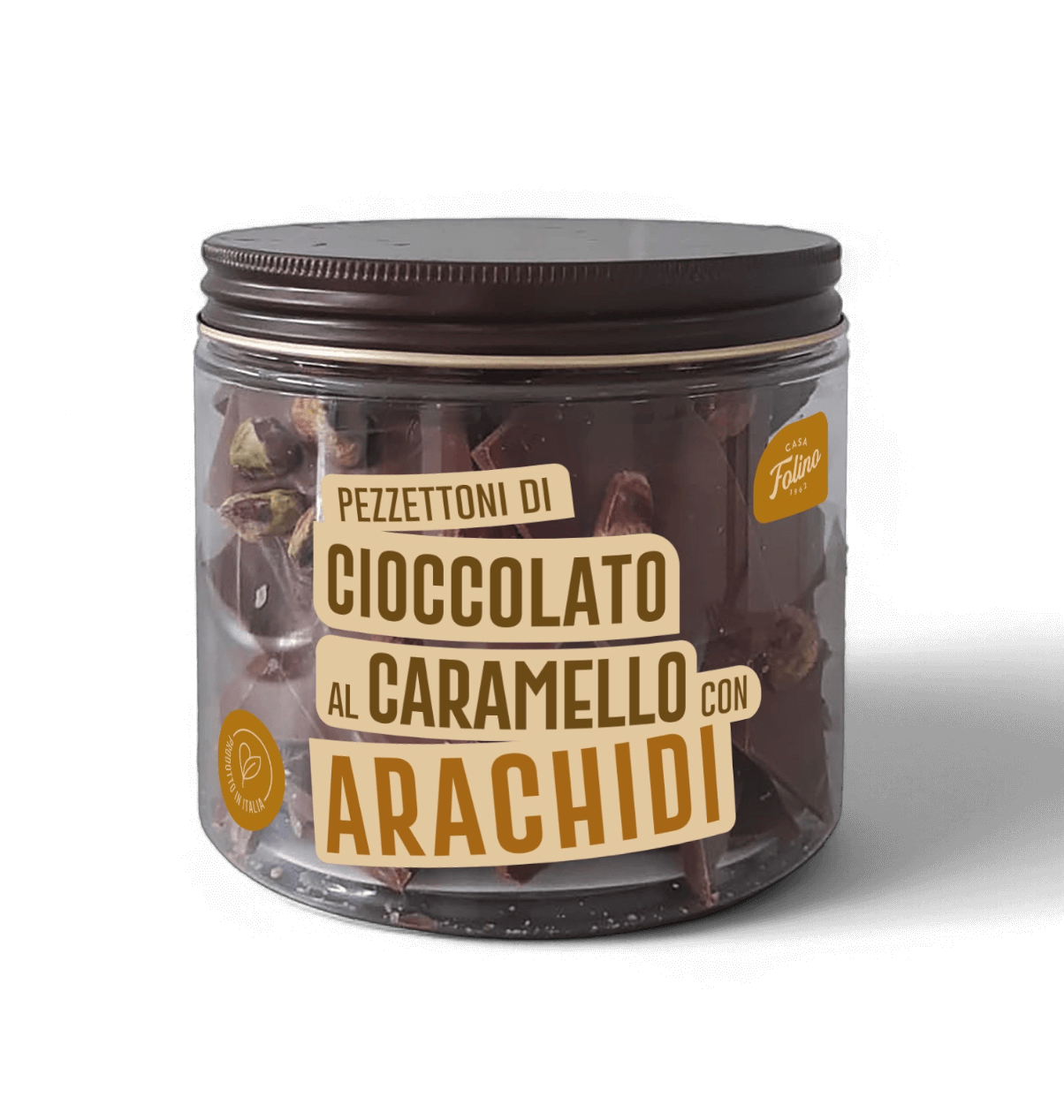 Cioccolato al Caramello a Pezzettoni con Arachidi