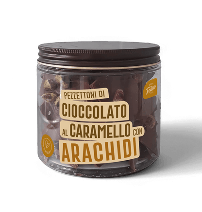 Cioccolato al Caramello a Pezzettoni con Arachidi 250gr