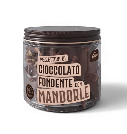 Cioccolato Fondente a Pezzettoni con Mandorle 250gr
