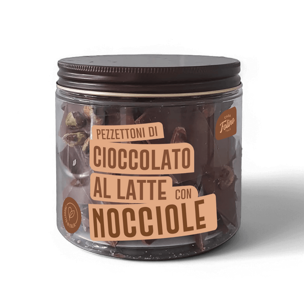 Cioccolato al Latte a Pezzettoni con Nocciole