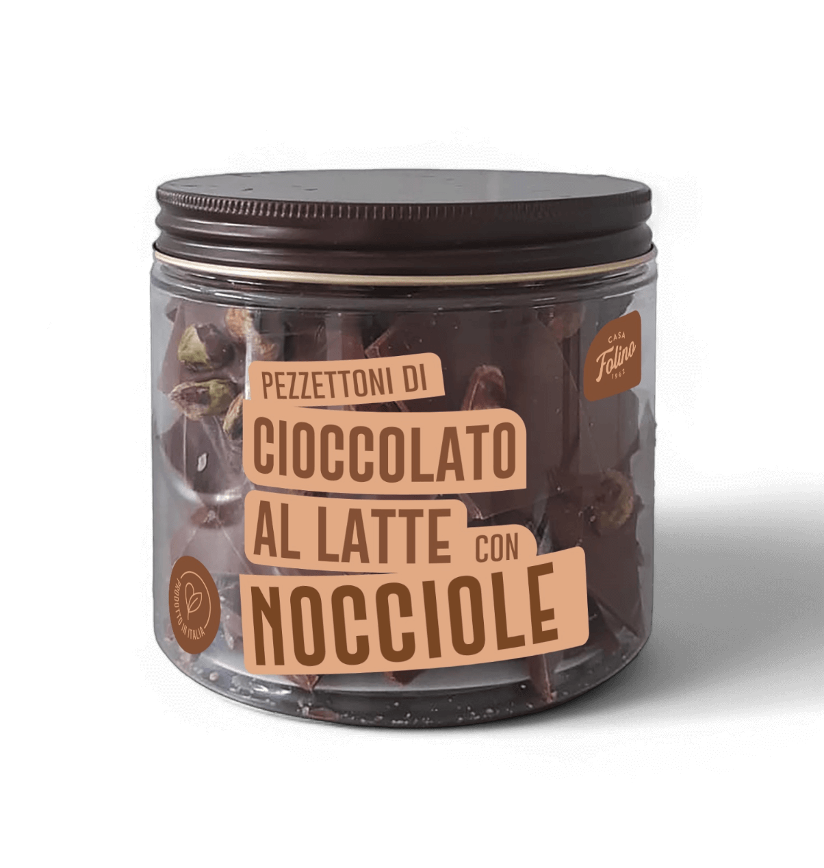 Cioccolato al Latte a Pezzettoni con Nocciole