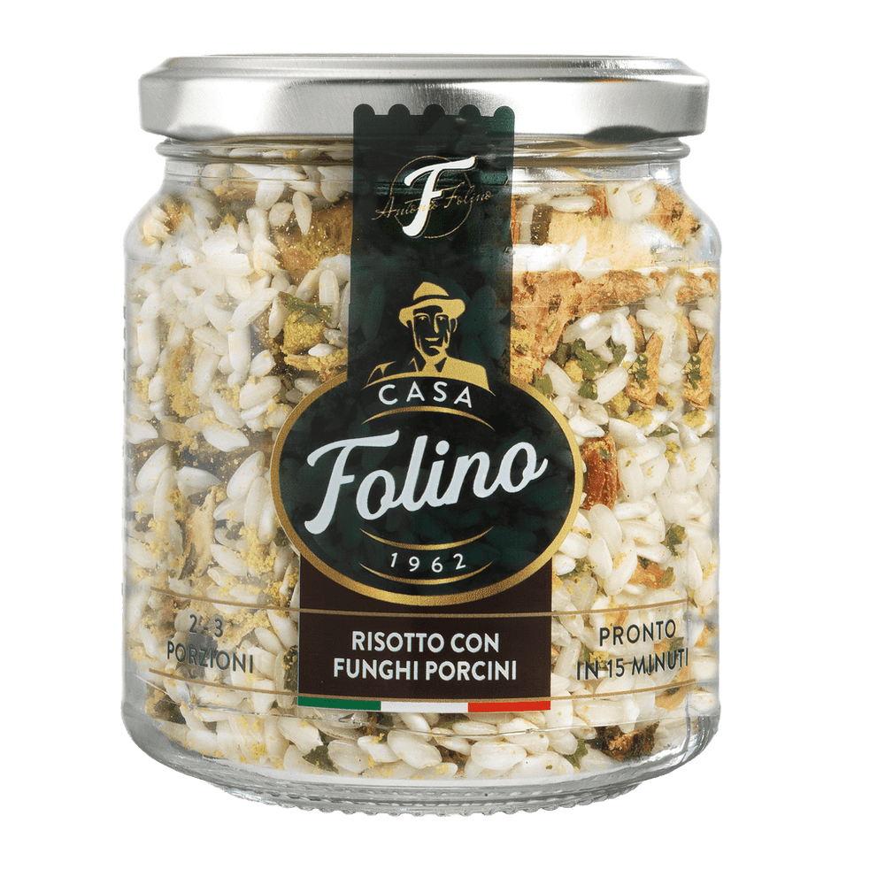 Risotto pronto ai Funghi Porcini 200 gr - Casafolino.com