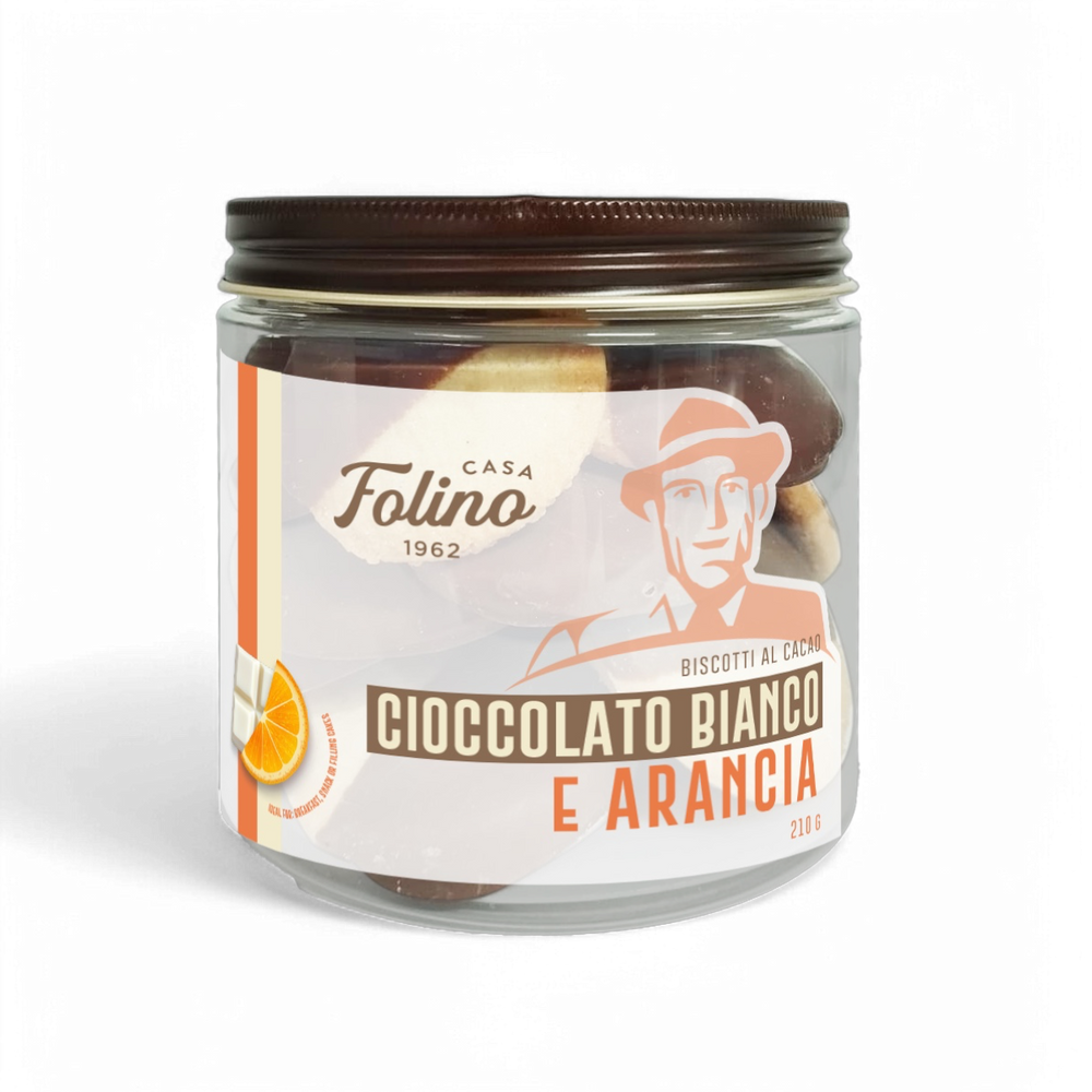 Biscotti Ricoperti Al Cioccolato Fondente E Arancia 210 gr