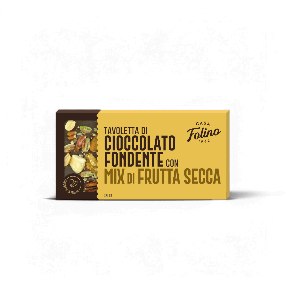 Tavoletta di Cioccolato Fondente con mix di frutta secca