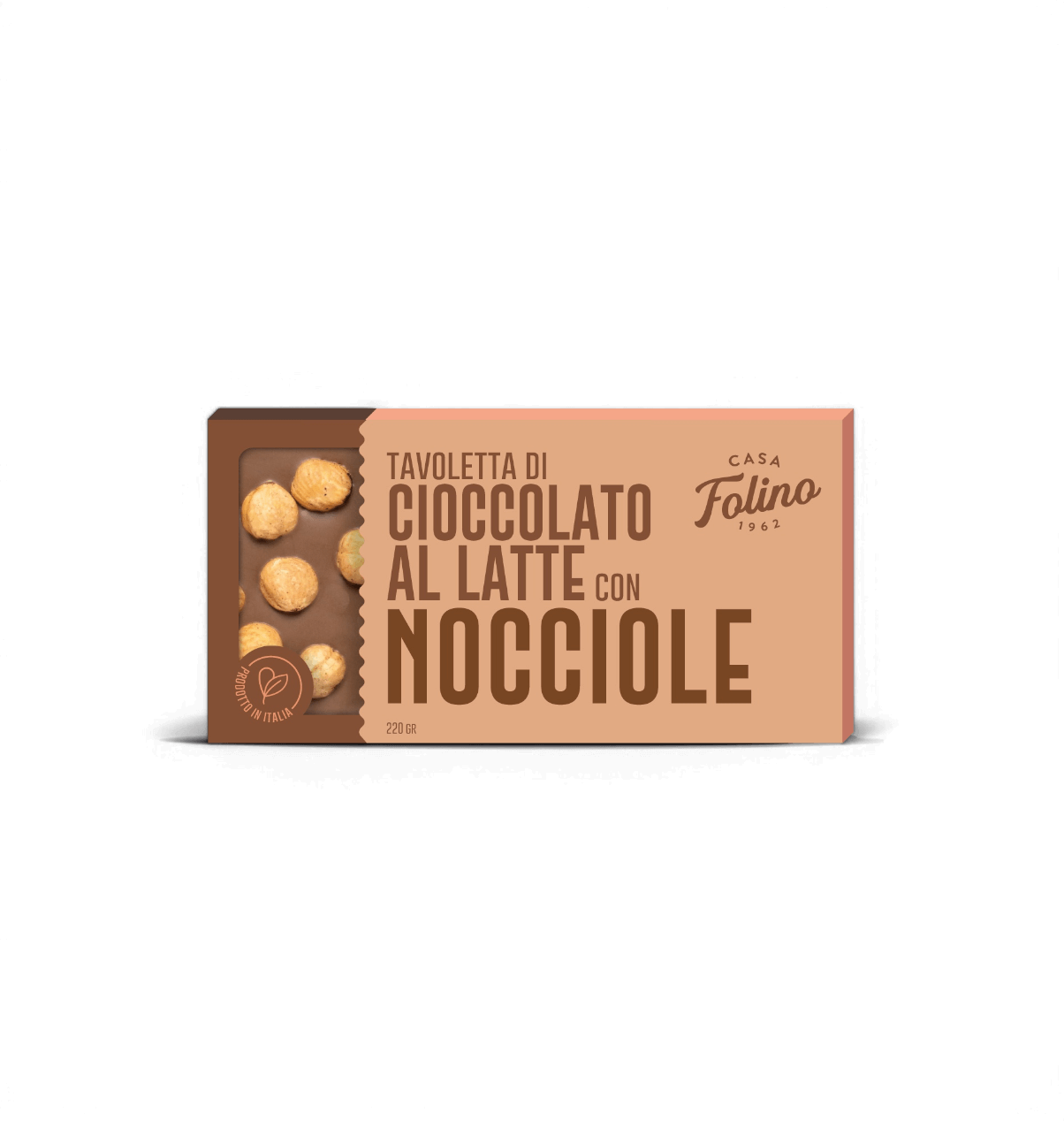 Tavoletta di Cioccolato al Latte con Nocciole Intere