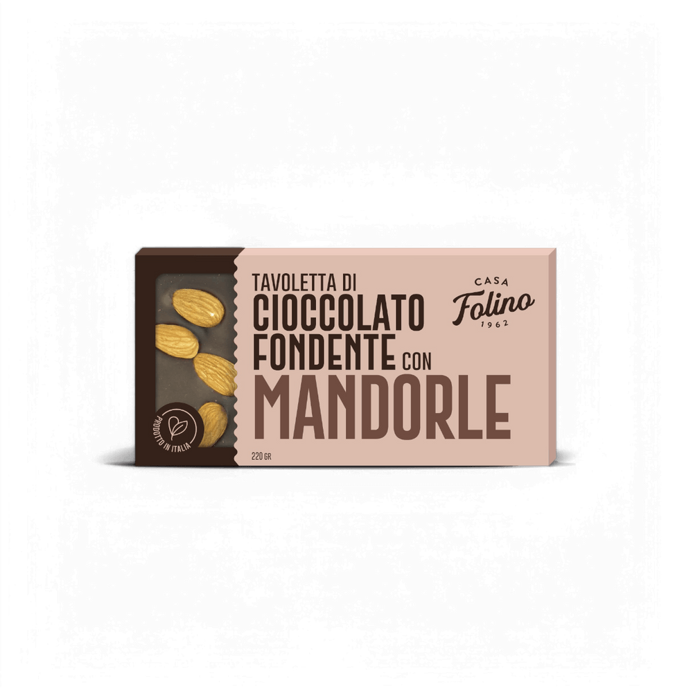 Tavoletta di Cioccolato Fondente con Mandorle