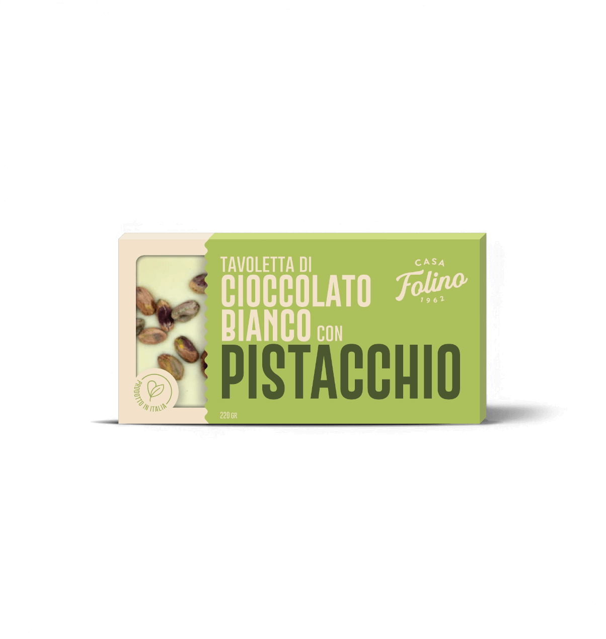 Tavoletta Cioccolato Bianco con Pistacchio