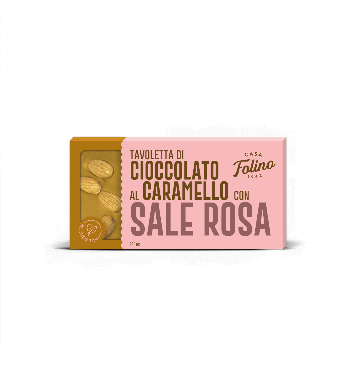 Tavoletta di Cioccolato al Caramello con Sale Rosa