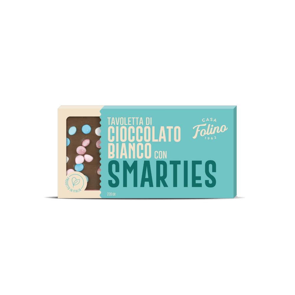 Tavoletta Cioccolato Bianco con Smarties