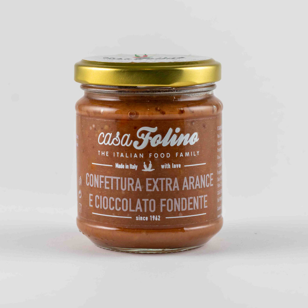 Confettura Extra di Arance e Cioccolato Fondente 240 gr - Casafolino.com