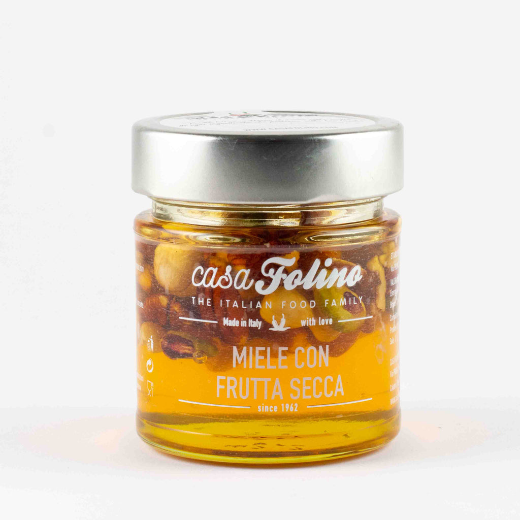 Miele millefiori con Frutta Secca 250gr - Casafolino.com