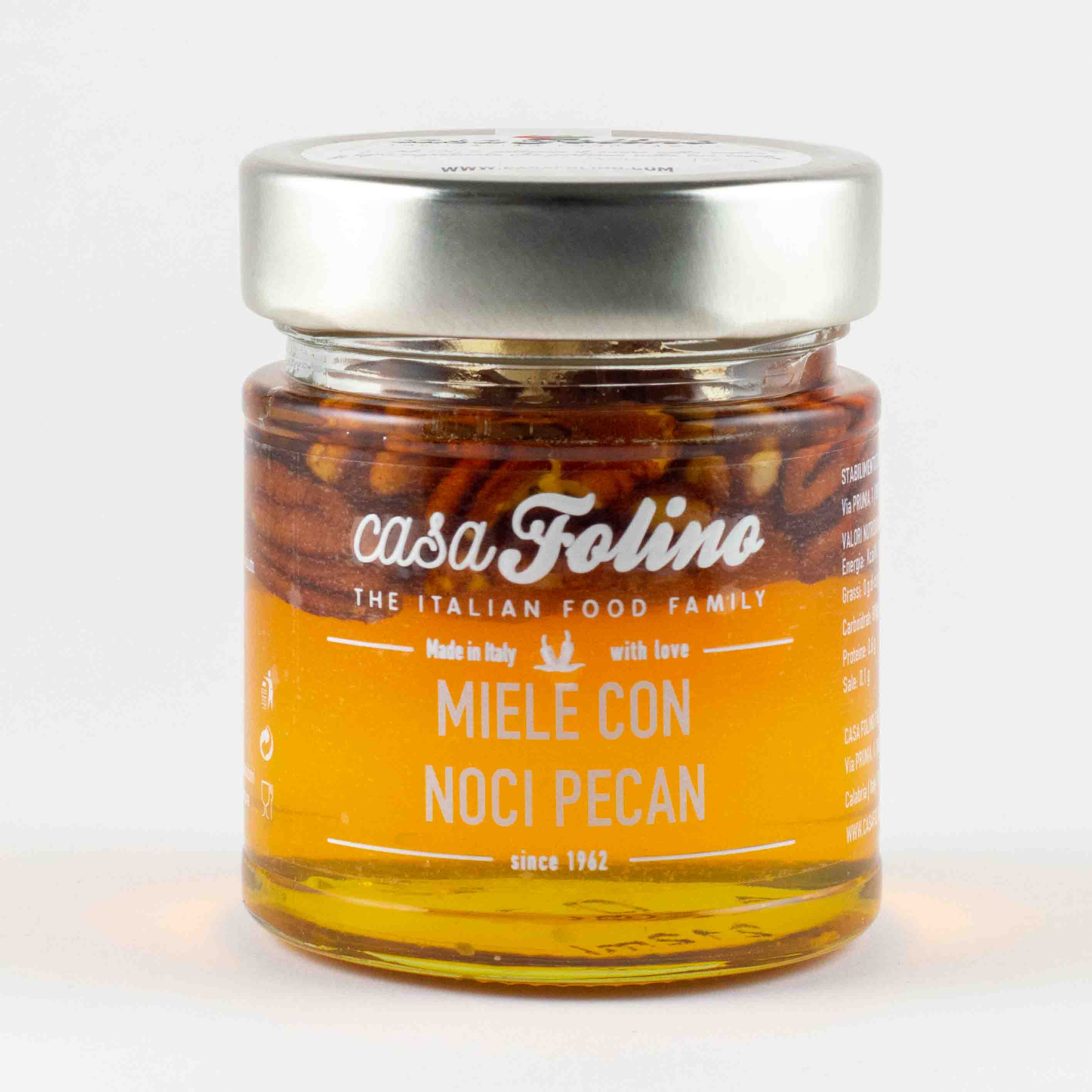 Miele Millefiori con Noci Pecan 250gr - Casafolino.com
