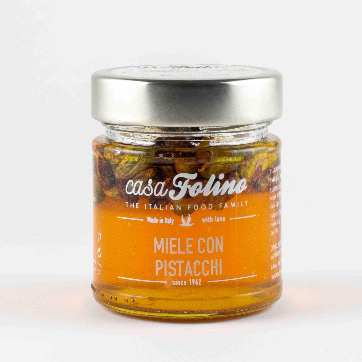 Miele Millefiori con Pistacchi Interi 250gr - Casafolino.com