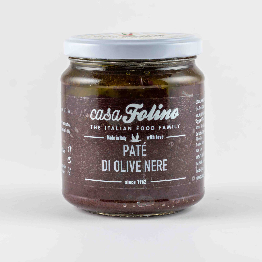 Patè di olive nere in olio di oliva 314 ml - Casafolino.com