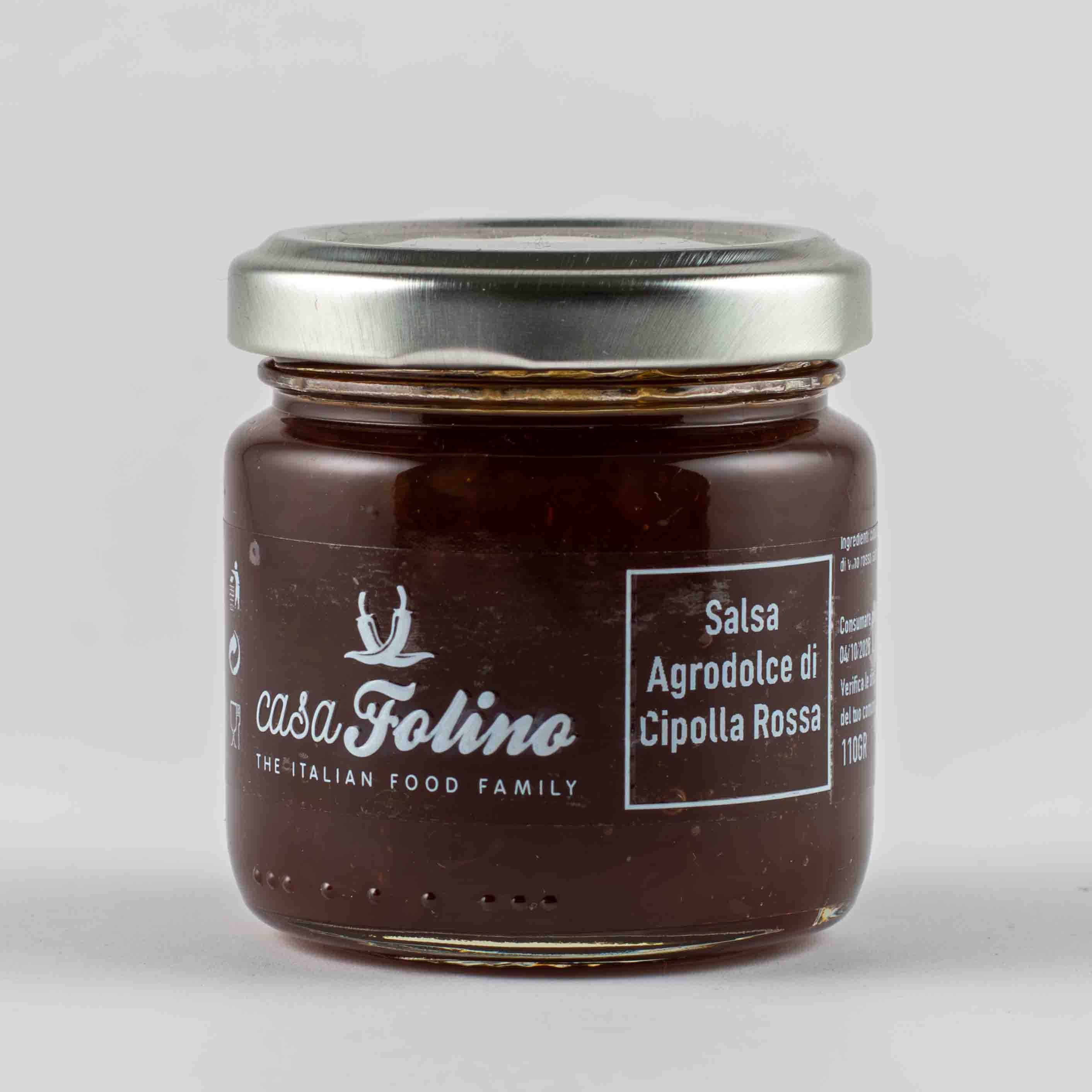 Salsa Agrodolce di Cipolla Rossa 110 gr - Casafolino.com