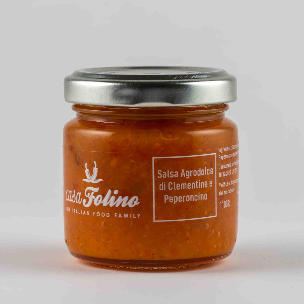 Salsa Agrodolce di Clementine e Peperoncino 110 gr - Casafolino.com
